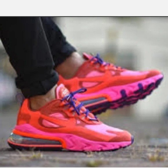 COPY - Nike Air Max 270 React AT6174-600  "Electronic Music" Red/CrimsonWomen's… - Picture 2 of 8